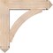 Ekena Millwork Thorton Arts and Crafts Smooth Bracket w/ Offset Brace, Douglas Fir, 7 1/2"W x 32"D x 32"H BKT0806X32X32THR03SDF - alternate 4